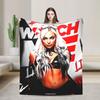 Warm Throw Blanket Travel Office Liv Morgan Blanket  Flannel Bedspread For Couch Chair Fashion Sofa Bed Cover