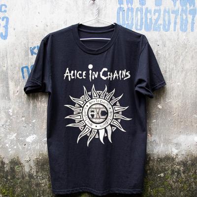 ALICE IN CHAINS Tribal Sun Unisex Black T-shirt Size S-5XL Unisex T-Shirt