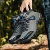 Hiking Shoes Mid-top Men Boots Outdoor Breathable Anti-slip Men Shoes Durable Lace-up Men's Casual Sports Shoes