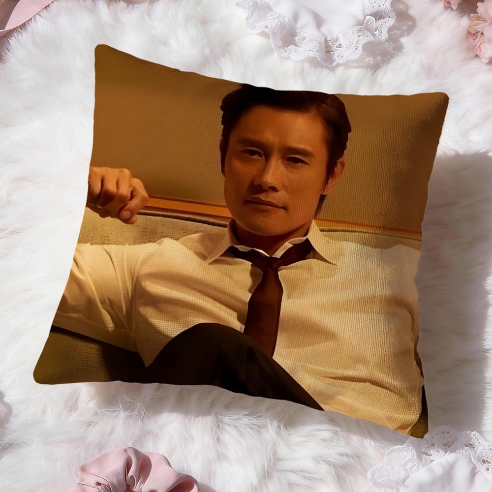 Musife Lee Byung Hun Cushion Cover Premium Comfort Reversible Pillow Cove -Two in One Design for Any Room & Car Interior