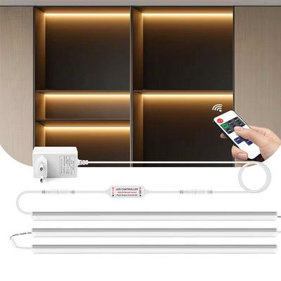 LED Aluminum Cabinet Lamp With Dimmable Remote Led Dimmer Control 30cm 40cm 50cm Warm/White LED Strip Bar Light for Kitchen