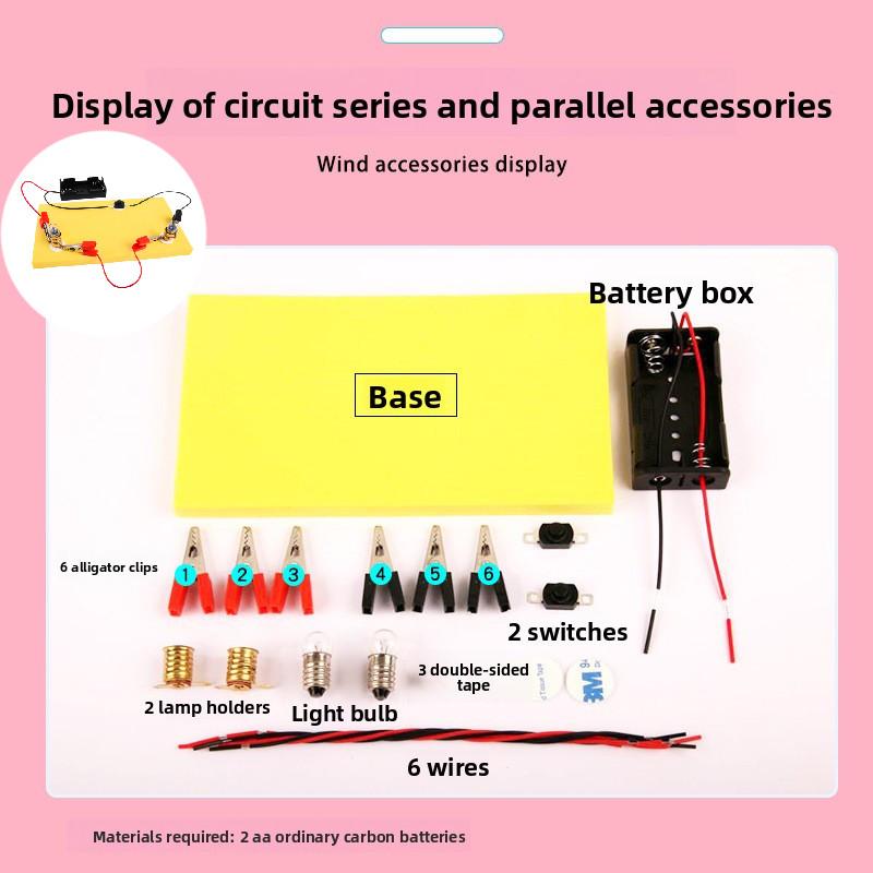 

Physics Science Experiment Kit With Electrical Circuit Components For Kids Diy Learning