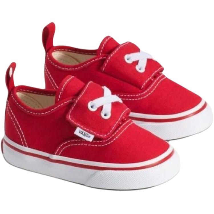 Vans Authentic Elastic Comfortable Versatile Low-Top Walking Shoes Baby sneakers Red VN000EENCJG1