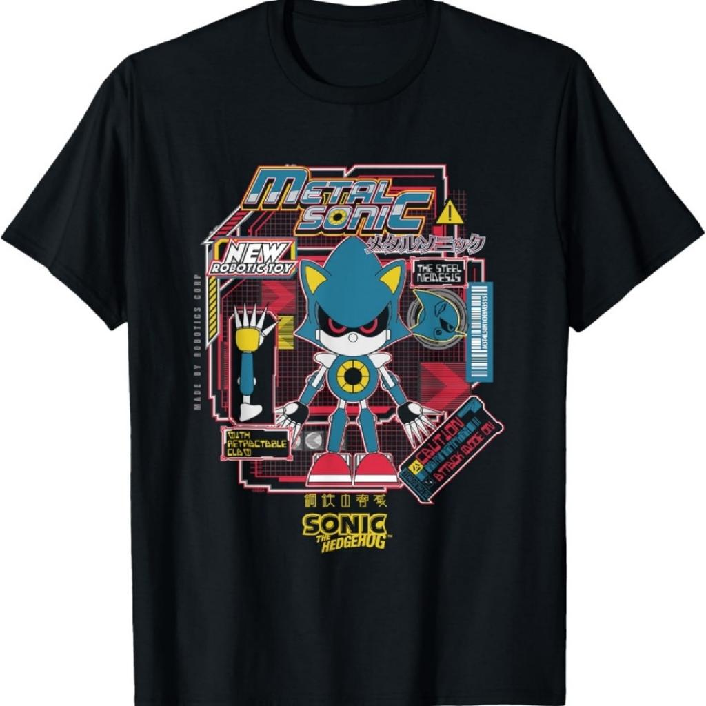 Sonic The Hedgehog Metal Sonic Vintage Kanji Poster T-Shirt