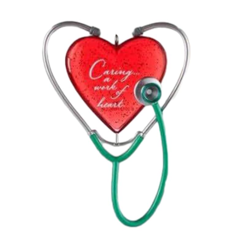 

Heart Stethoscope Hanging Ornament Christmas Festive Unique Heart Stethoscope Hanging Ornament 1