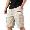Men's Casual Flag Print Mid-Length Shorts Lightweight Breathable for Summer Sports and Daily Wear