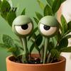 Plant Pot Soil Inserts 1 Pair Planter Insert Big Eyes, 3D Printed Eye Decorations, Flower Balcony Garden Ornaments Stakes, Funny Eyes for Indoor