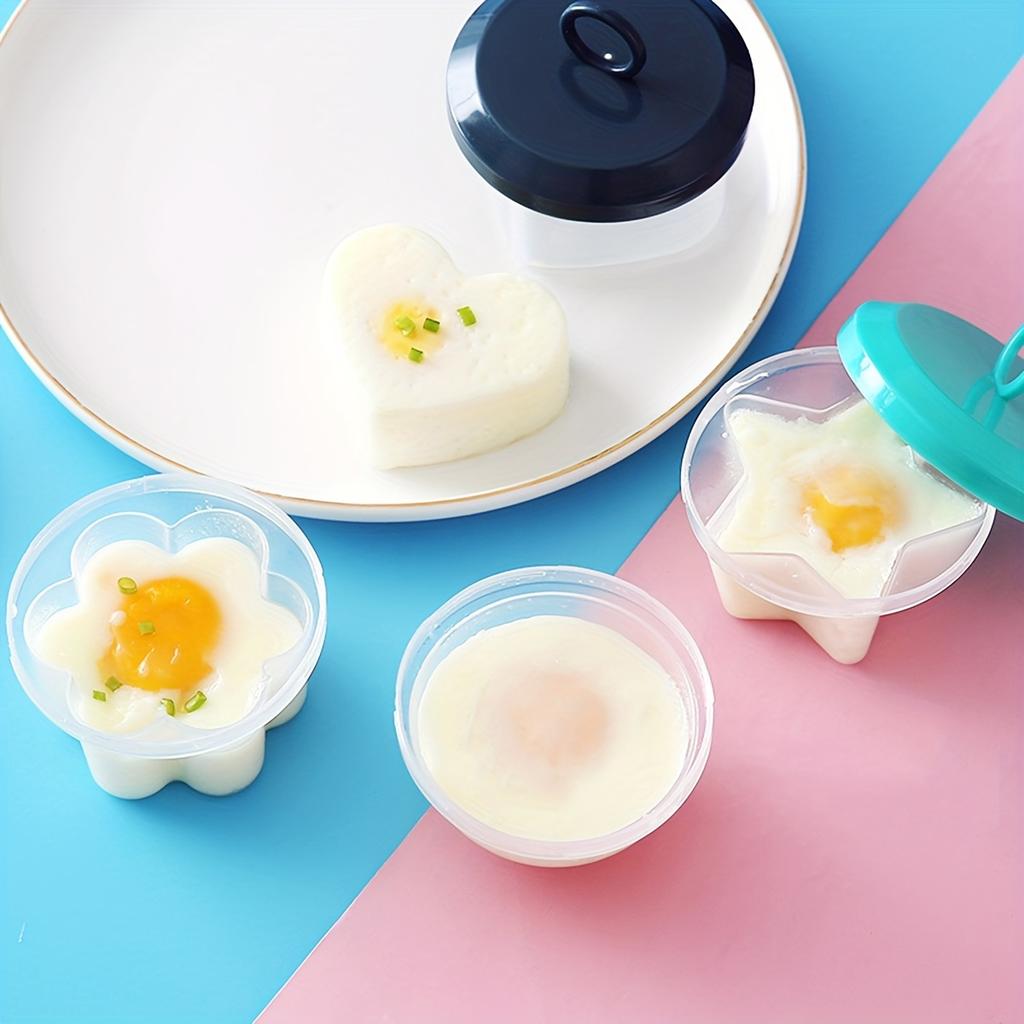 4pcs-High temperature resistant boiled eggs, DIY animal eggs for breakfast, cake, chocolate ice grid mold, kitchen supplies