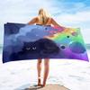 Cute Cat Beach Towel Absorbent Oversized Quick Dry Sand Free Lightweight Bath Towel Microfiber Summer Pool Towel for Kids Adults