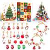 Christmas Bracelet DIY Crystal Beaded Alloy Jewelry Santa Blind Box Children's Holiday Gift