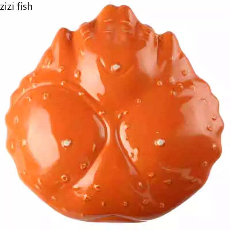 Crab Shell Shaped Ceramic Tableware Seasoning Plate Dessert Snack Dish Salad Plate Crab Plate Artistic Conception Tableware