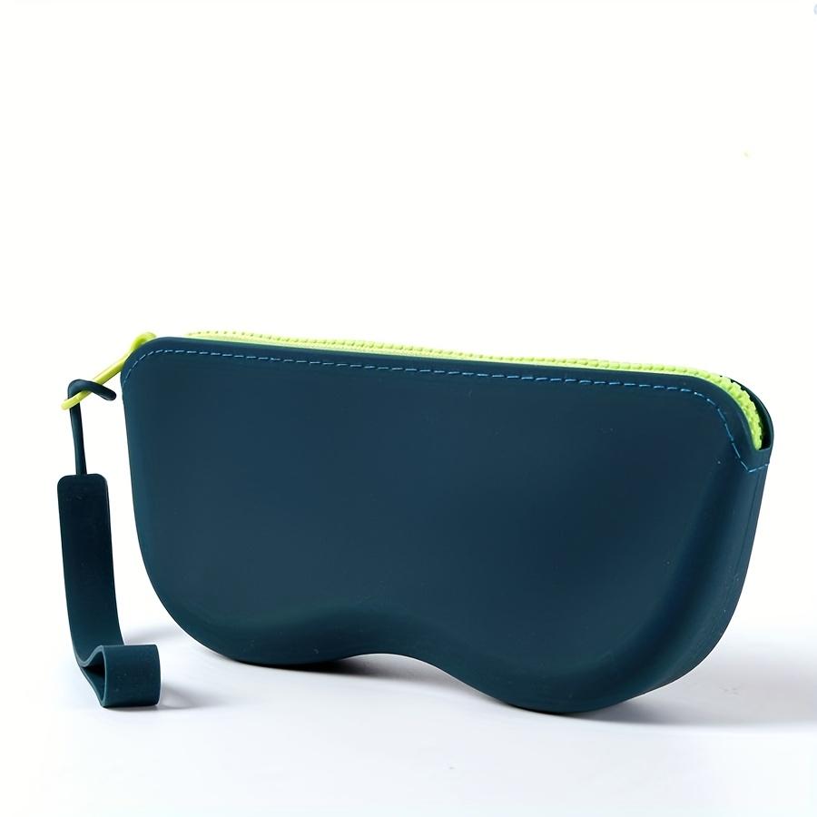 Silicone Glasses Storage Box, Simple Design, Durable, Waterproof, with Zipper Pocket