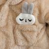 Autumn Winter Baby Plush Climbing Clothes Baby Warm and Thick Cartoon Dog Rabbit Cute Cotton