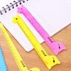 15cm Cute Giraffe Cartoon Ruler - Children's Plastic Learning Ruler