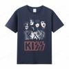 Vintage tričko Kiss Unisex Unisex Móda Bavlněné tričko Punk Oblečení Trička s výstřihem Horor Harajuku Topy Rocková kapela Kiss Tričko Boy