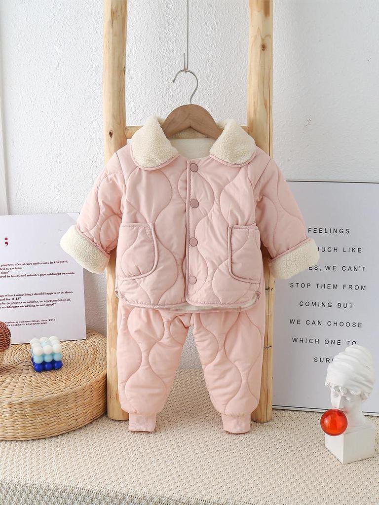 2023 Kinder Baumwollanzug mit Fleecefutter: Jungen & Mädchen Winter Prinzessin Jacke