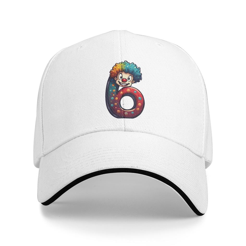 Number 6 Shirt with Clown Meme 67 Baseball Cap  Y2k Funny Trucker Hat Summer Unisex Men Tennis Skate Baseball Caps