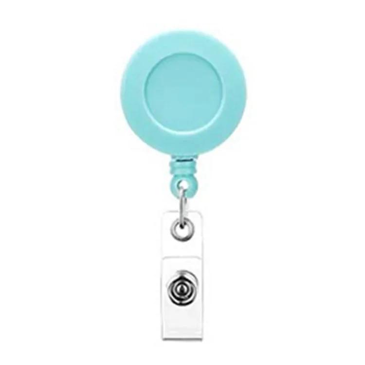 Retractable Badge Reels  ID Bus Cards Holder Clips  Supplies  Easy-to-pull Buckle Clips