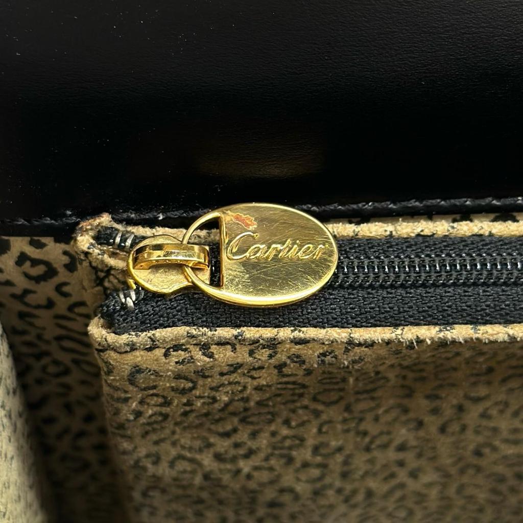 CARTIER PANTHERE Handbag black Women used