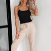 Dame Sommer Slim Camisole Vest Ribbete strikkede seler U-hals Innvendig Slank Bunnskjorte Allsidig Kort indre Tank Top Ensfarget