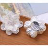 5Pcs Acrylic Garment Decoration Flower Multi-layer Design Multi-layer Flower Craft  Hair Clip