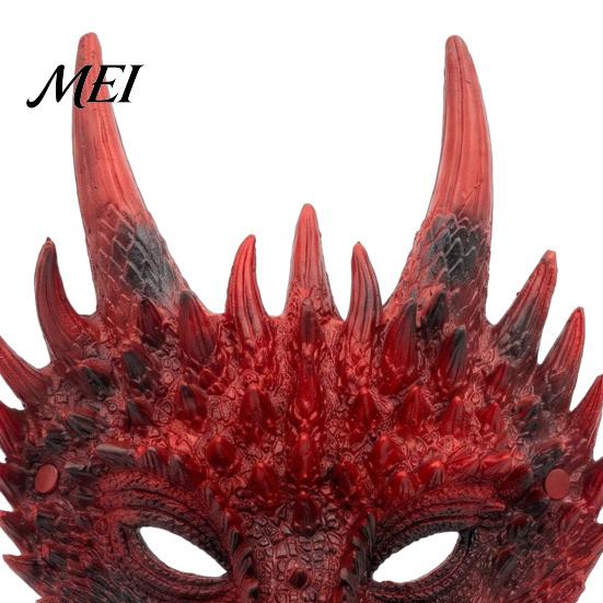 Breathable Cosplay Props for Adults Dragon Masque Adults, Halloween 3D Detailed Comic Exhibition Headgear Full Face Festival, Carnival Masquerade