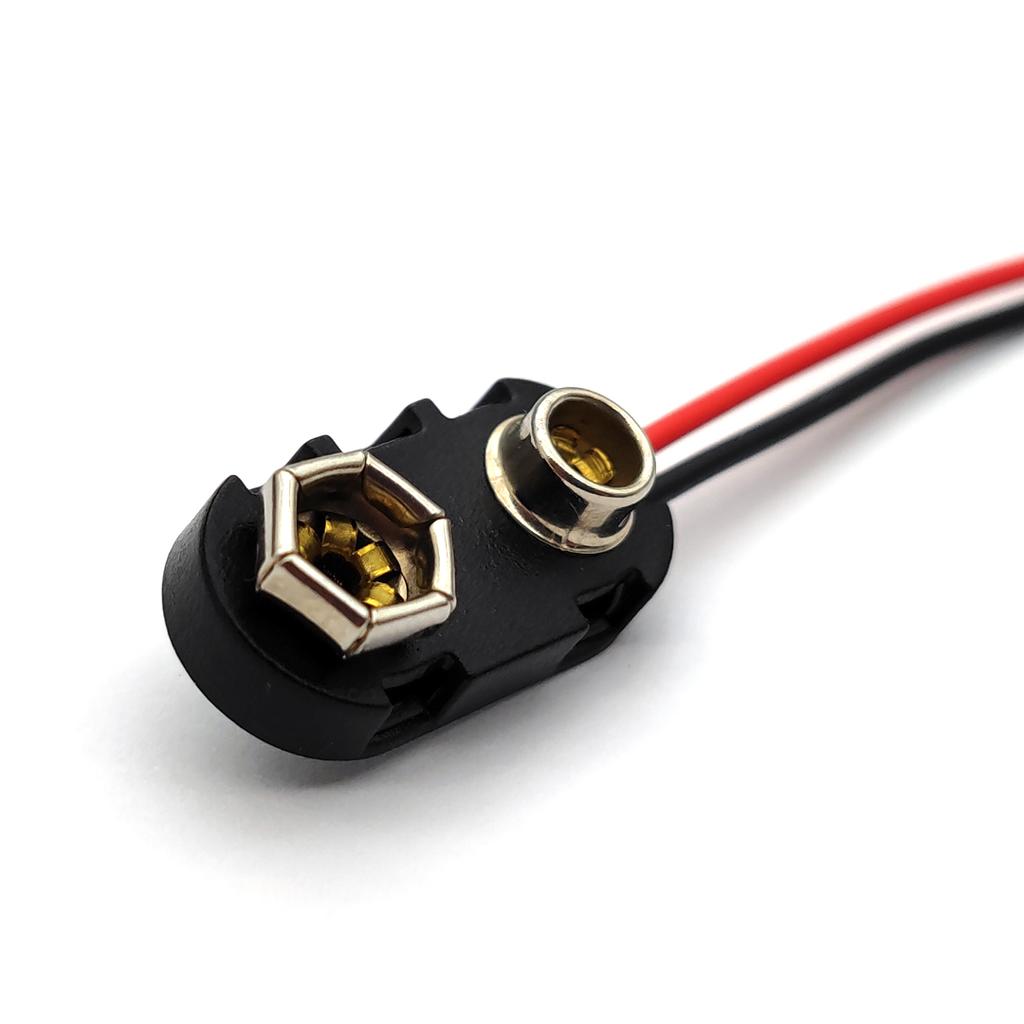 Clipsuri Baterie 9V 15cm Cablu Negru Roșu Conector de Conectare Cataramă 15CM