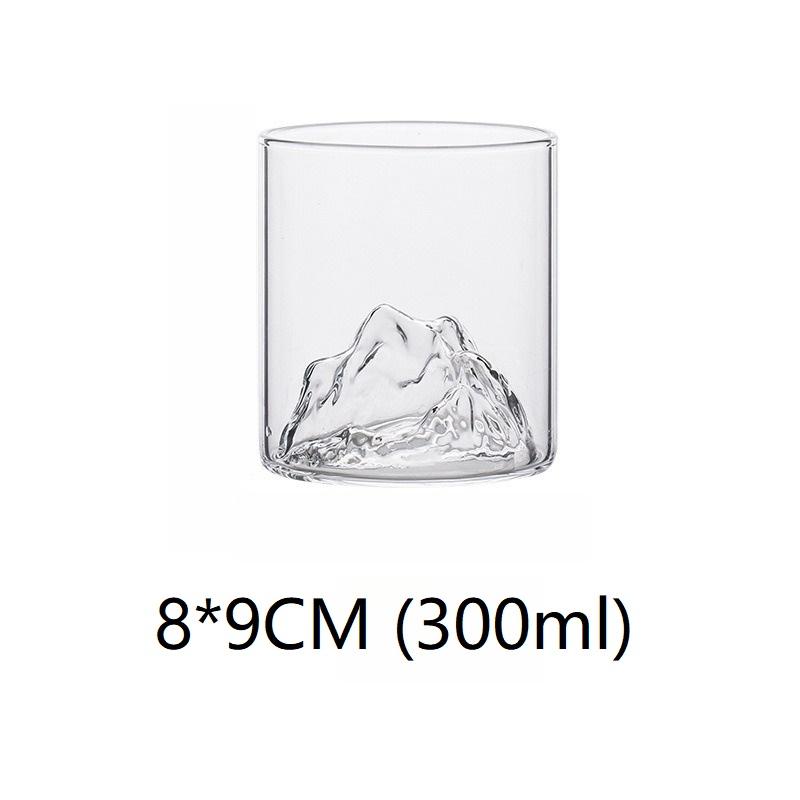 

180/300 мл Японский стакан для виски Хрустальный стакан для виски Креативный стакан Гора Стакан для любования горами Гора Чашка Японская чашка BLB03 1PCS