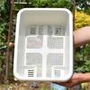 Heavy Duty Spacious Rectangular Planting Container High Durability Plastic Materials Ideal for Balcony Garden Vegetables