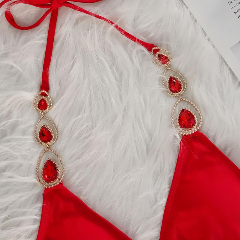 Black Sexy Bikinis 2025 Swimsuit With Rhinestones Women Swimwear Female Push Up Bikini Beach Swim Wear Bathing Suit Pool Bather