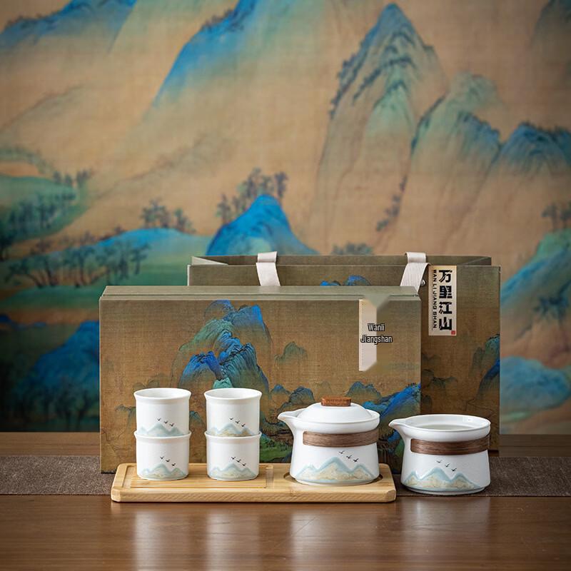 Forbidden City Landscape Travel Tea Set