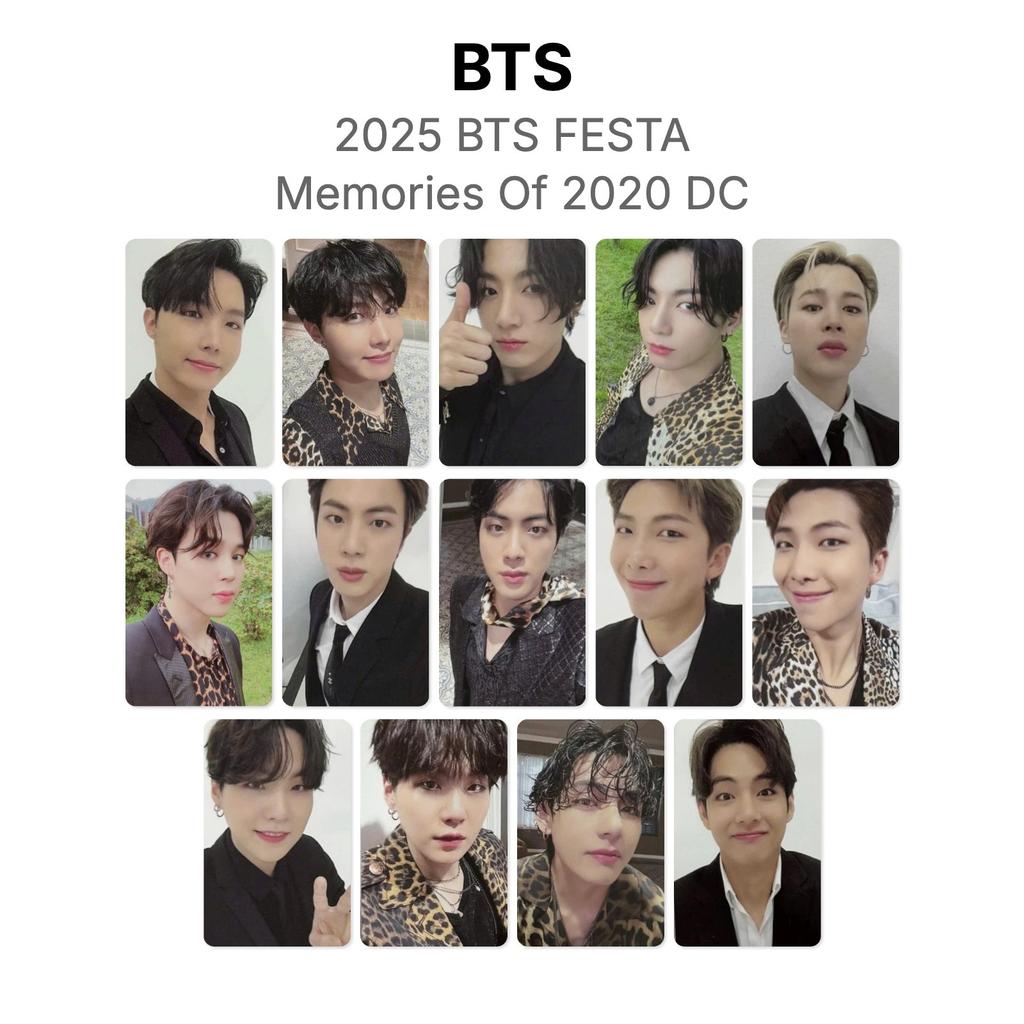 BTS 2025 BTS FESTA BTS 2020 Anıları DC Resmi Fotoğraf Kartı
