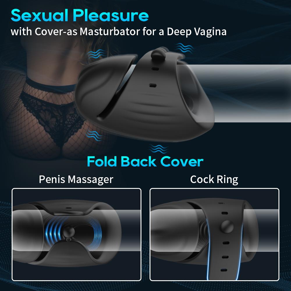 Bluetooth Penis Vibrator for Men Penis Delay Trainer Sex Machine Glans Massager Male Masturbator Sex Toys for Men Adult Goods
