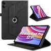 Case for Xiaomi Redmi Pad 2 Pro / Pad Pro 12.1 Inches, Shockproof Rotating Black PU Leather Tree Pattern