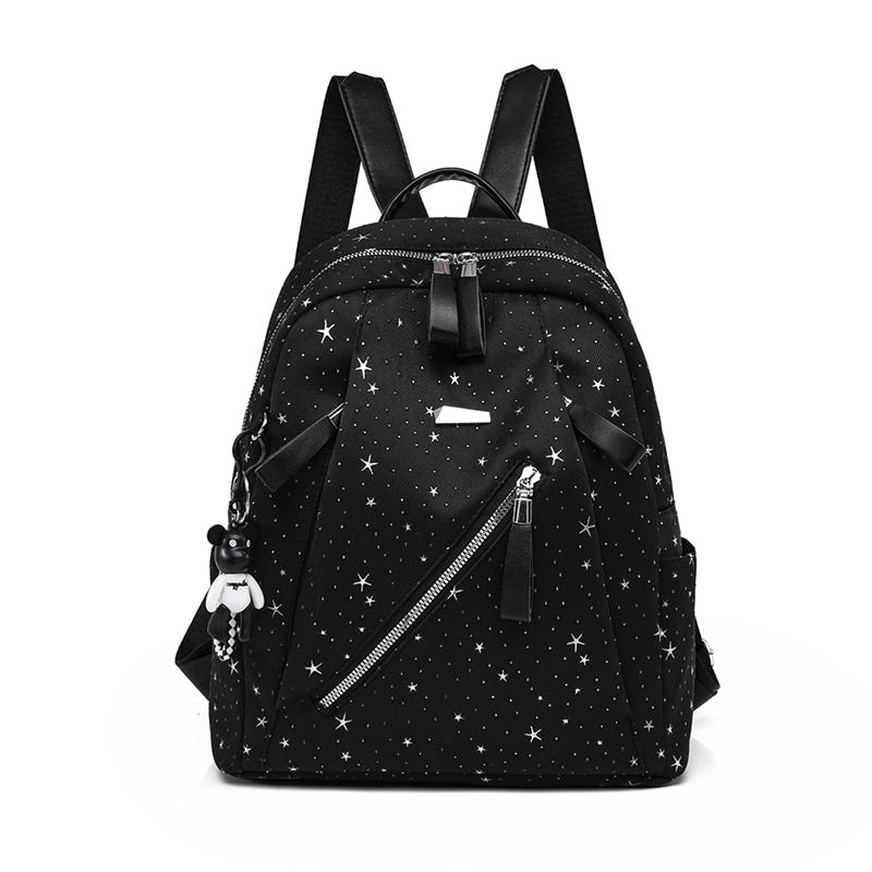 Star Backpack Women's Lightweight Oxford Backpack Student Schoolbag