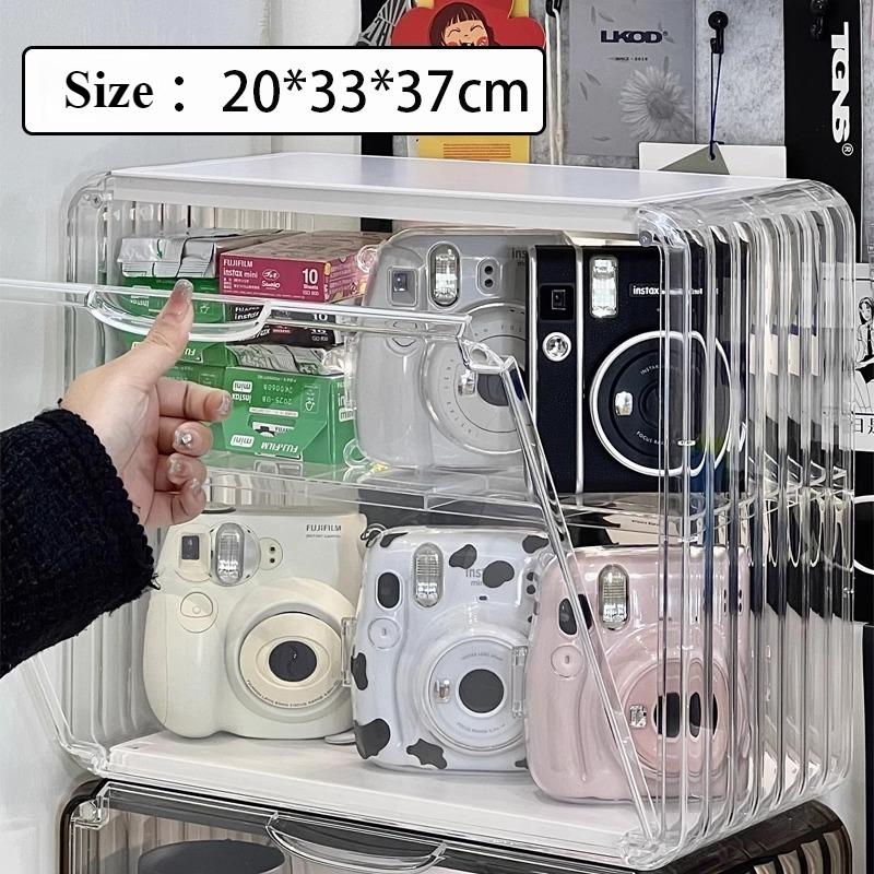 

Polaroid Camera Storage Box Display Rack Transparent Digital Camera Dust Cabinet Lens Accessories Organizer Desktop Storage Box чистый
