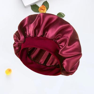 Spací klobouk Trendy rozšířený elastický pásek Pokrývka hlavy Kosmetický klobouk Hladká saténová pokrývka hlavy Klobouk Spací klobouk Péče o vlasy
