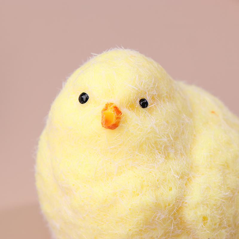 Handmade Yellow Big Chicken Plush Silicone Squishy Pinching Toys Cute Hen Chicks Taba Squeezing Toy Fuzzy Release Hand Stress