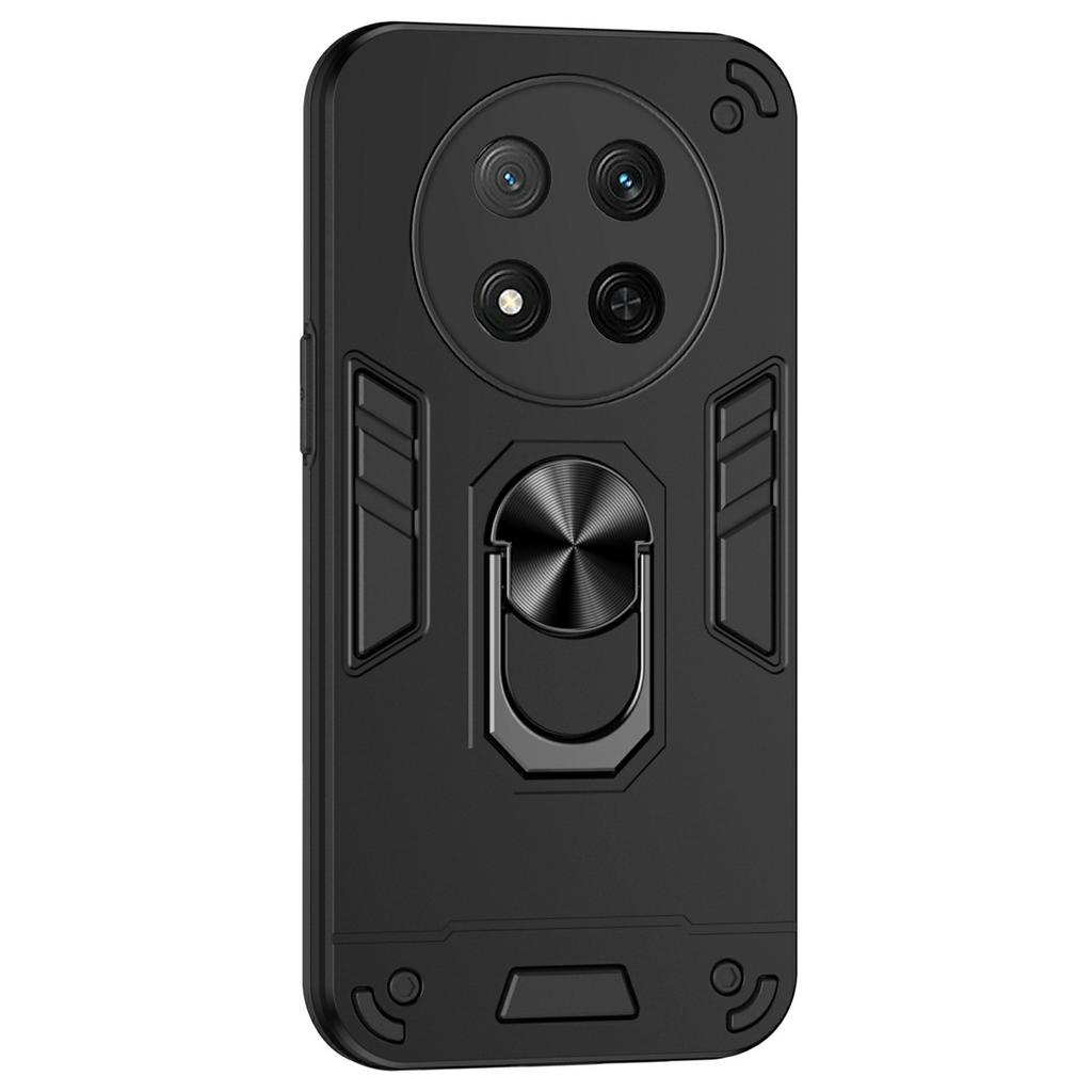 For Honor X9c 5G Case PC+TPU Drop Defend Phone Cover with Ring Kickstand