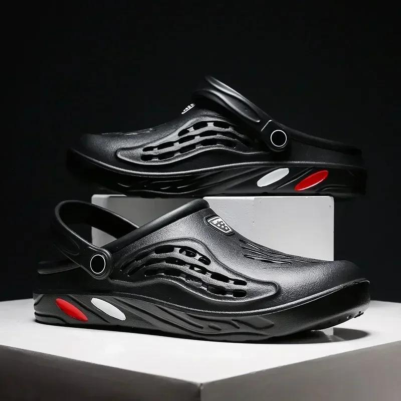 Flat Sandals 2024 Summer Brand Men's Shoes 2024 Mens Soft Sandles Closed Sandals Man Kenner Sandal Shiatsu Slippers Slipers Sale