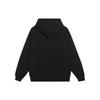 Li Ning Badfiv Series Traditional Chinese Character Pattern Printed Solid Color Hoodie Long Sleeve Sweatshirt Men sweatshirt Black AWDSI61-1
