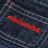 Latzrock Denim Logo Mädchen Baby Kinder Kleidung 80cm Indigoblau [MIKI HOUSE] Kinder 10-1821-575