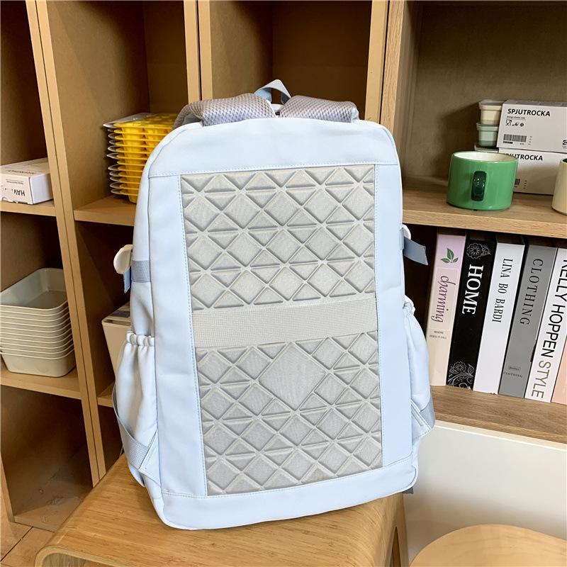 Schoolbag new schoolbag niche design high value three-piece set cute girl backpack large capacity junior high school student backpack