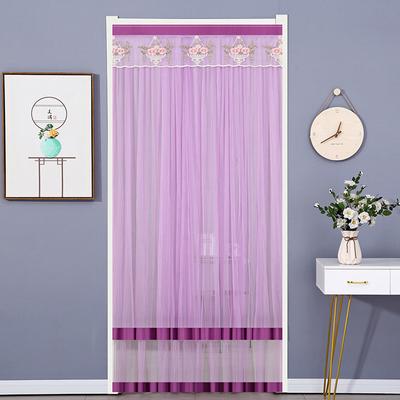 1PC Mosquito Proof Breathable Hanging Kitchen Door Net Screen Bedroom Polyester Double Layer Door Curtain Lace