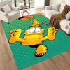 Garfield Breaking Through Square rugs are a great choice for living rooms, bedrooms, home décor, and as gifts