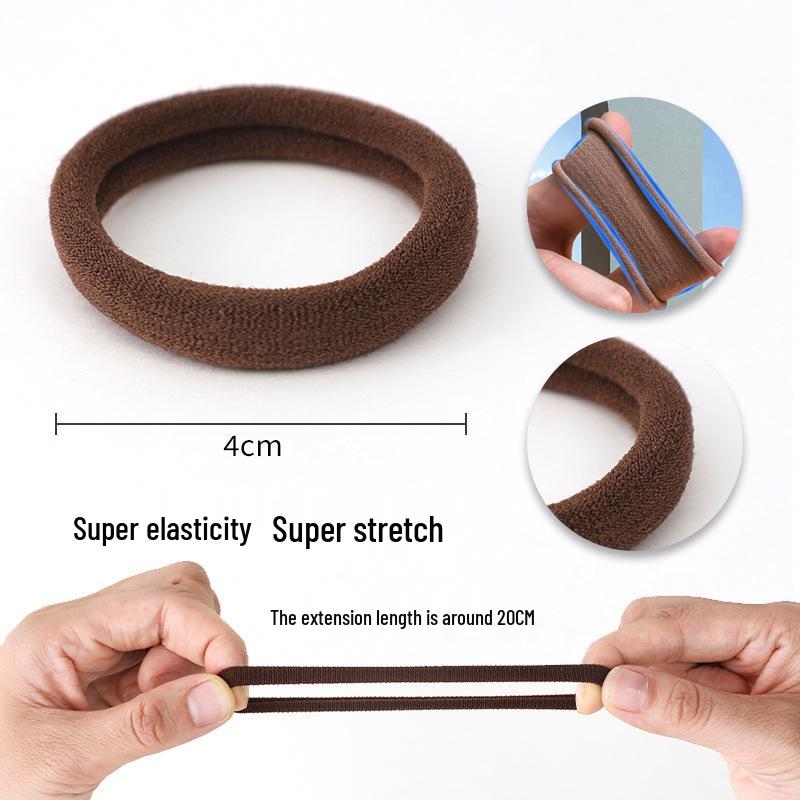 High Elasticity Seamless Hair Ties: Thickened, Knotted Bands for Women