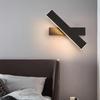 LED Wall Lamp Nordic Study Rotary Dimming Reading Wall Lamp Living Room Bedroom Bedside Aisle Lamps