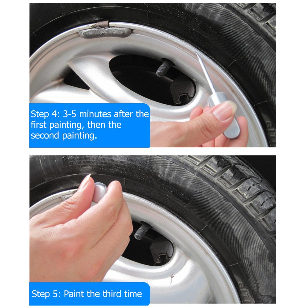 12ml Car Wheel Spoke Paint Scratch Repair Pen 1-5pcs Waterproof Paint Marker Pen Tyre Care Repair Tool Car Accessories