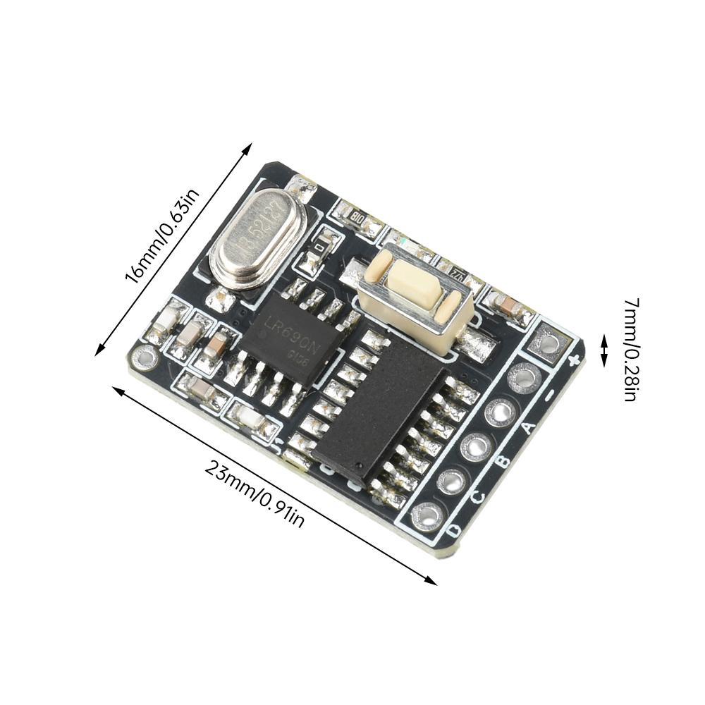 RF 433MHz Receiver Module 4-Channel Switch Transmitter Wireless Remote Controll RX480E Learning Code Decoding Receiver DIY kit
