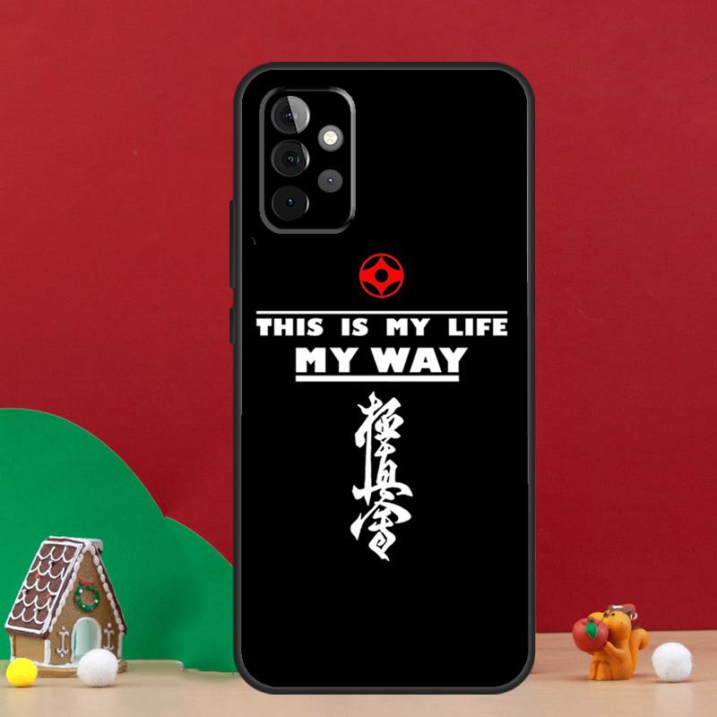 Kyokushin Karate Symbol Case For Samsung Galaxy A54 A06 A16 A26 A36 A56 A53 A32 A52 A33 A13 A55 A35 A15 A14 A34 A17